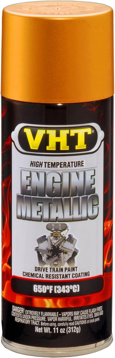 VHT SP404 Engine Metallic Gold Flake Paint Can - 11 oz.
