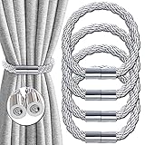 【Einfach zu bedienen】: Halb- oder Vollbindung an dicken Verdunkelungsvorhängen oder dünnen transparenten Vorhängen, wie Sie möchten. Halten Sie Ihren Vorhang in Sekunden zurück. Die Magnete sind stark genug, um den Vorhang zu halten. Wenn Sie keine raffhalter für gardinen für Vorhänge verwenden, können Sie diese an jeder Position des Vorhangs befestigen.