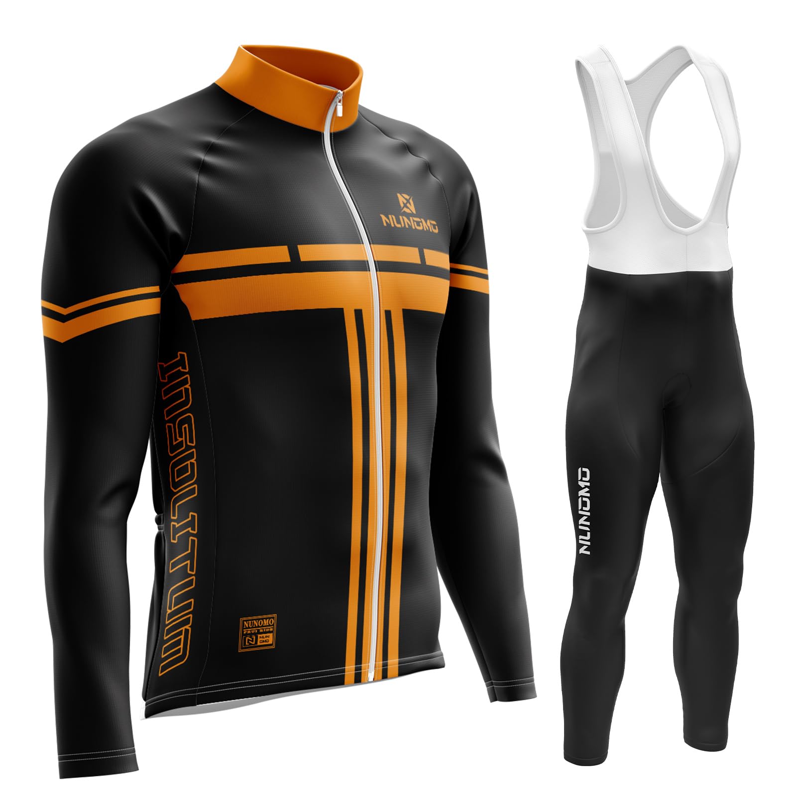 Hombre,Manga Larga Transpirable + Culottes Bici 9D Gel Equipos Conjunto Ciclismo Manténgase abrigado en Invierno,Traje de Ropa de Bicicleta de Montaña MTB Ciclista..