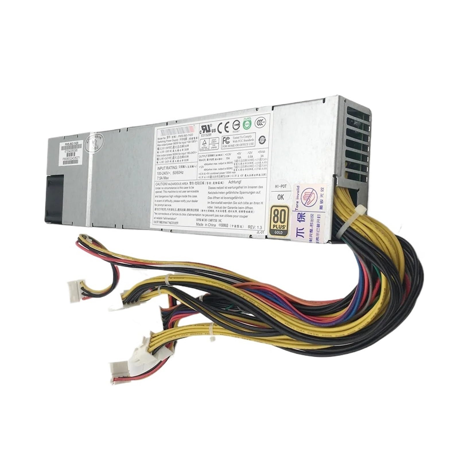 BFSYDLUJ Power Supply 560W 1U PWS-563-1H20