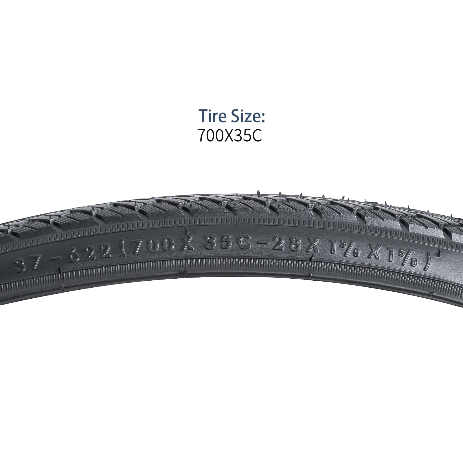 YunSCM 2Pcs Foldable 700C Bike Tyres 700x35C Tires 37-622 Compatible with Road Bikes, City Bicycle Bikes 28x1.40 700x33C 700x34C 700 x 35C 700x36C 700x37C Tyre