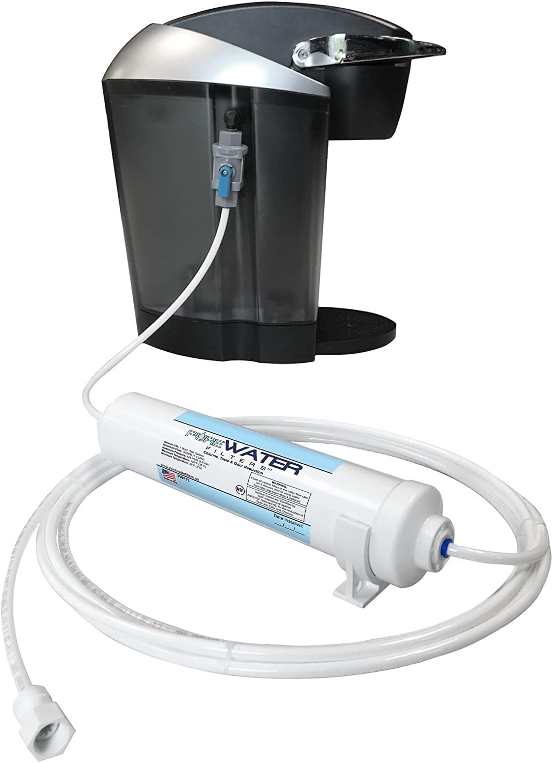 PureWater Filters Filtered Water Easy Manual Refill Do-It-Yourself Kit, For Non-Commercial Keurig Coffee Brewers