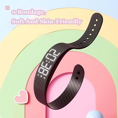 Miniatura 5 de Fitsleeps - Reloj despertador vibratorio, pulsera de alarma vibratoria, batería de 40 días, bandas de choque silenciosas para personas mayores que