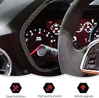 Vista 5 de RT-TCZ Cubierta de fibra de carbono para salpicadero, marco de velocímetro, decoración interior accesorios para Chevrolet Chevy Camaro 2016-2023