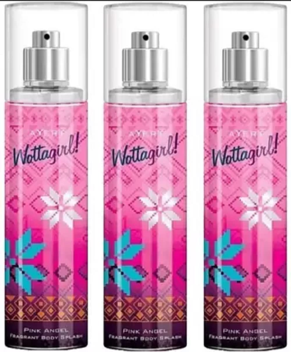 Layer'r Women WottaGirl Pink Angel Aquatic Scent Spray Body Splash - Combo Of 3 Pieces Body Mist - (405 Ml, Pack Of 3)-picture-21