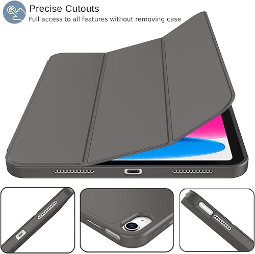 Miniatura 29 de iMieet Funda para iPad (A16) de 11ª generación/iPad de 10ª generación [11 pulgadas 2025/10.9 pulgadas 2022] con soporte para lápices, funda Azul