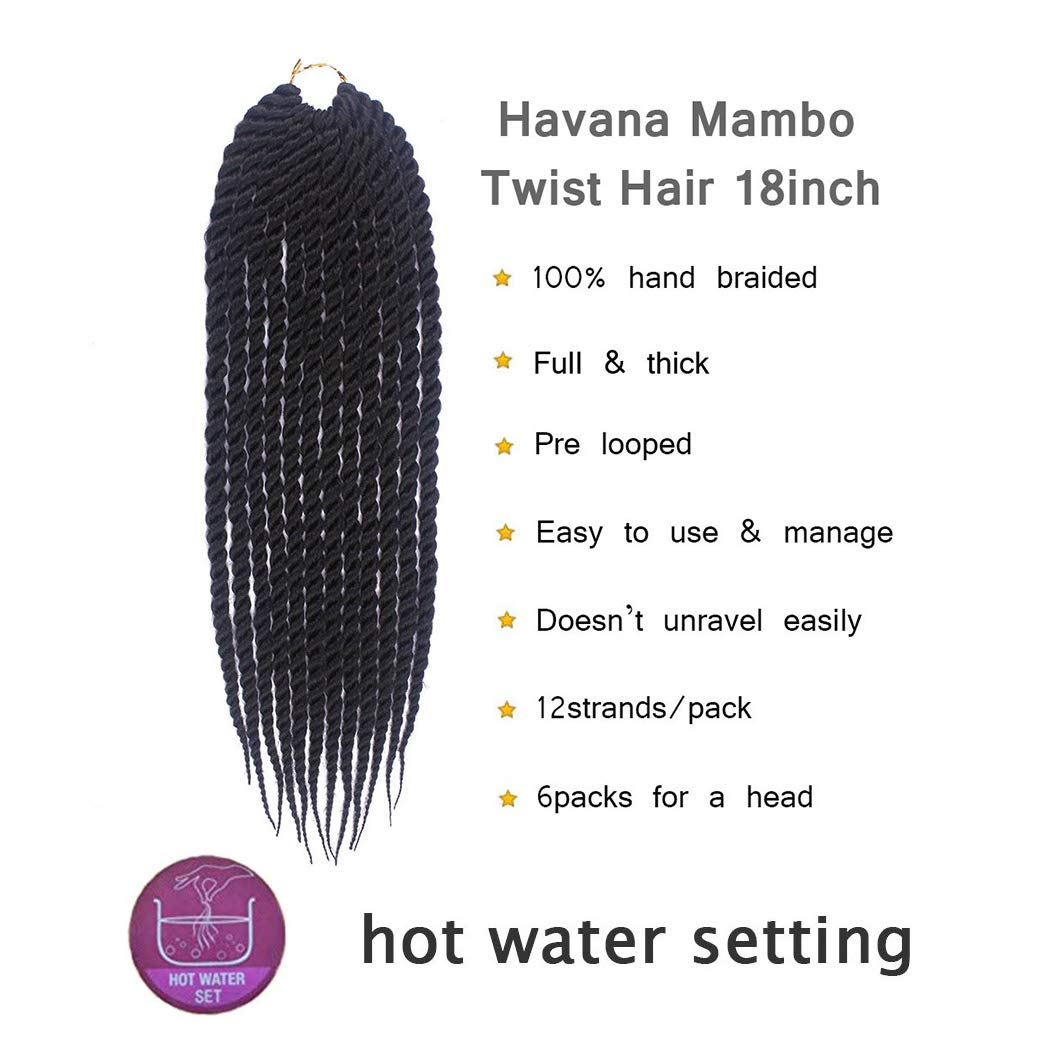 Dorsanee Senegalese Twist Crochet Braid Pre twisted African Braiding