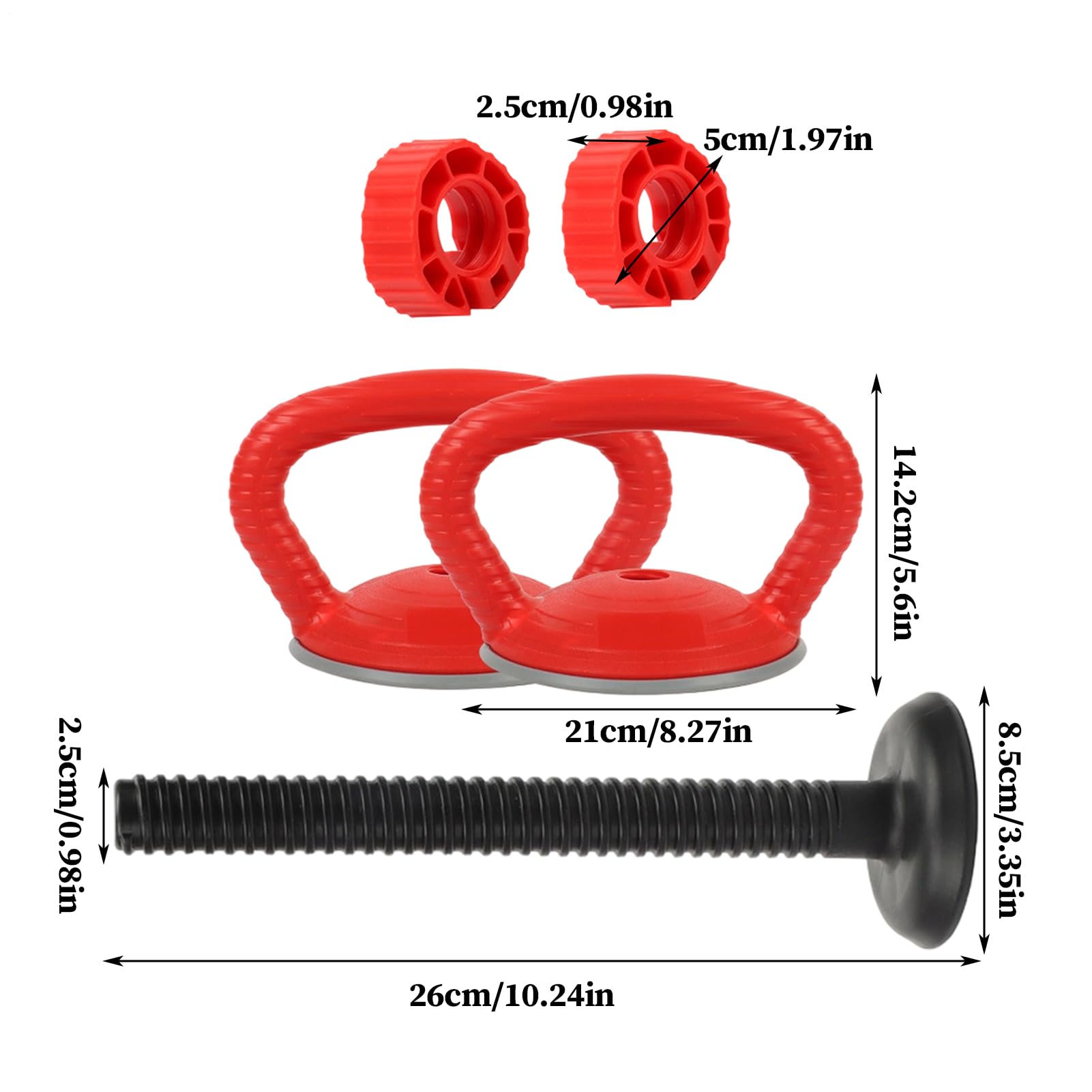 Kettlebell Grip – ergonomiczny uchwyt do hantli, zamiennik uchwytu sztangi, bezpieczne antypoślizgowe wsparcie do domowej siłowni, treningu siłowego, fitnessu, akcesoria treningowe