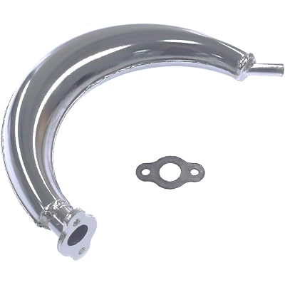 Sthus40mm Half Moon Silencer Muffler Exhaust Black For 49cc 60cc 66cc 80cc 2-Stroke Engine Motor Motorized Bicycle Bike