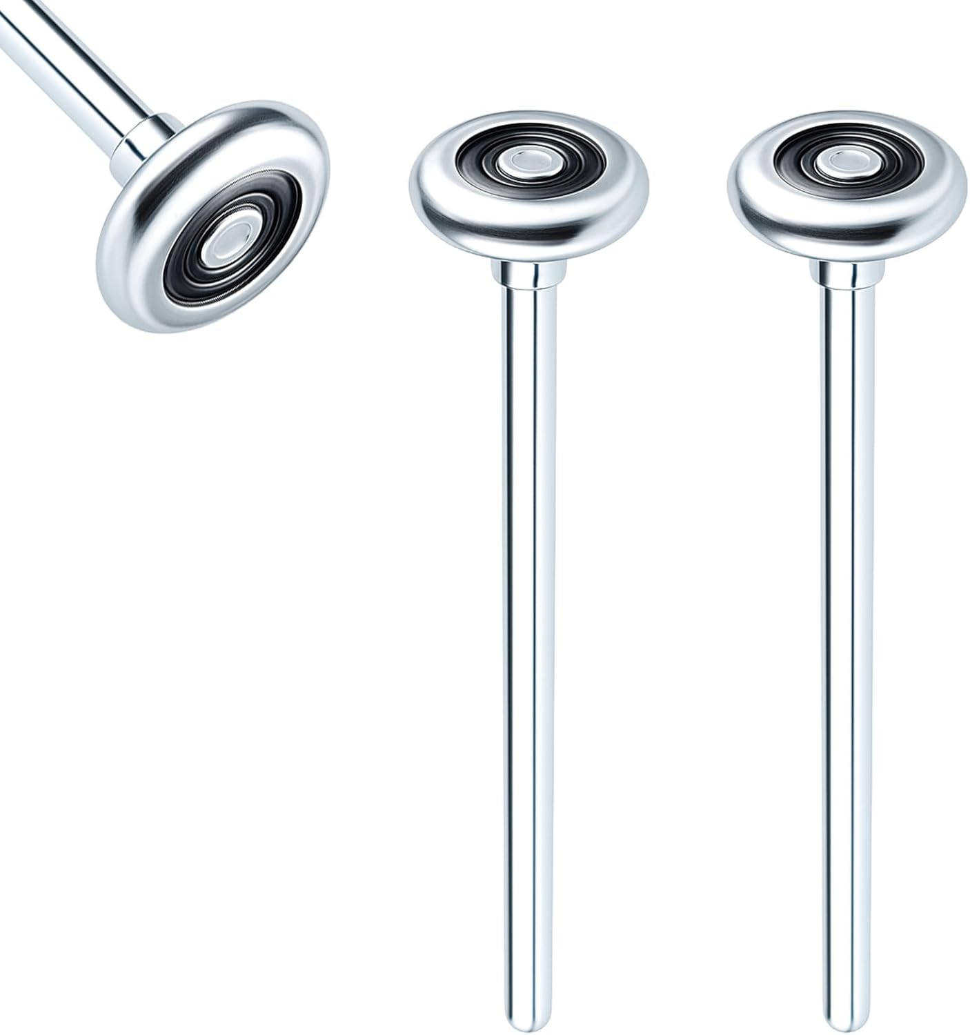 20-Pack 9" Long Stem Steel Garage Door Rollers Bulk - Commercial Grade Heavy Duty Replacement for 2" Track - Quiet 10-Ball Precision Bearings, Anti-Shake & High Load Capacity