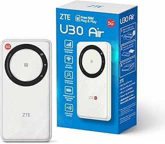 U30AIR 5G Pocket Wi-Fi Router - 5G High Speed Connectivity, Dual Band Wi-Fi, Streaming and Smooth Gaming, Easy Setup, Portable, Supports Multiple Devices