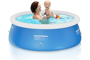 Round Up Summer Super Fun with this Easy-to-Set-Up 8x24 Inflatable Above Ground Swimming Pool