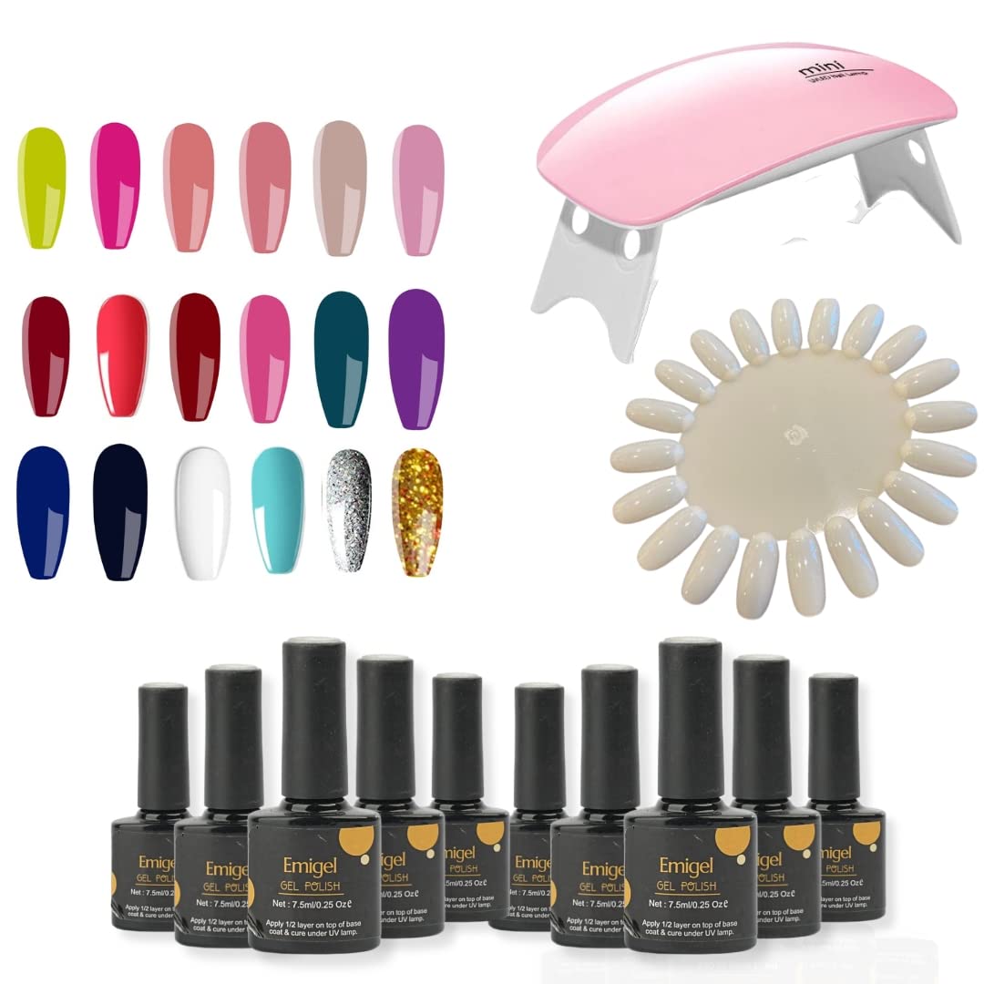 Buy Coslifestore Pack of 18 Gel Polish (UV LAMP DRY GEL NAIL PAINTS