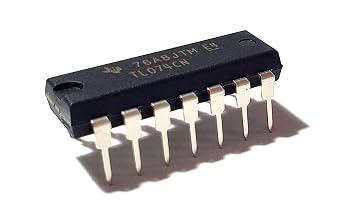 TL074CN TL074 Quad Low-Noise JFET-Input Operational Amplifier Breadboard-Friendly IC DIP-14 Pack of 5