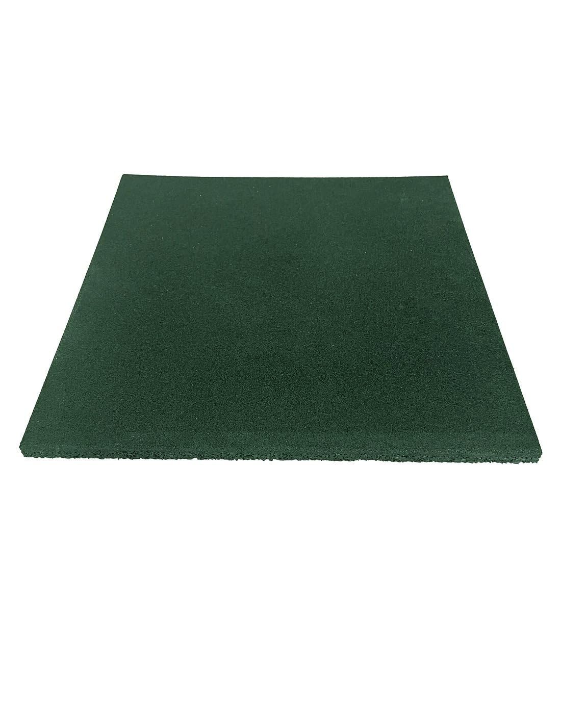 Jardin202 Gummifliesen 50x50 Cm – 20 Mm Dick, Für Fitness & Schutz, Packung 2 Stück (grün)