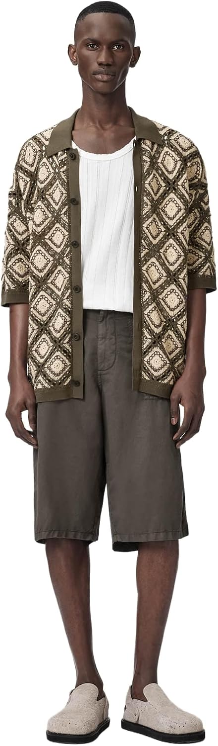 Allsaints Mens Morena Short Sleeve Cardigan