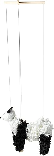 Miniatura 5 de Artisan Owl Marioneta Panda Bear - Cuerpo de hilo suave con patas de madera, cuerdas desmontables