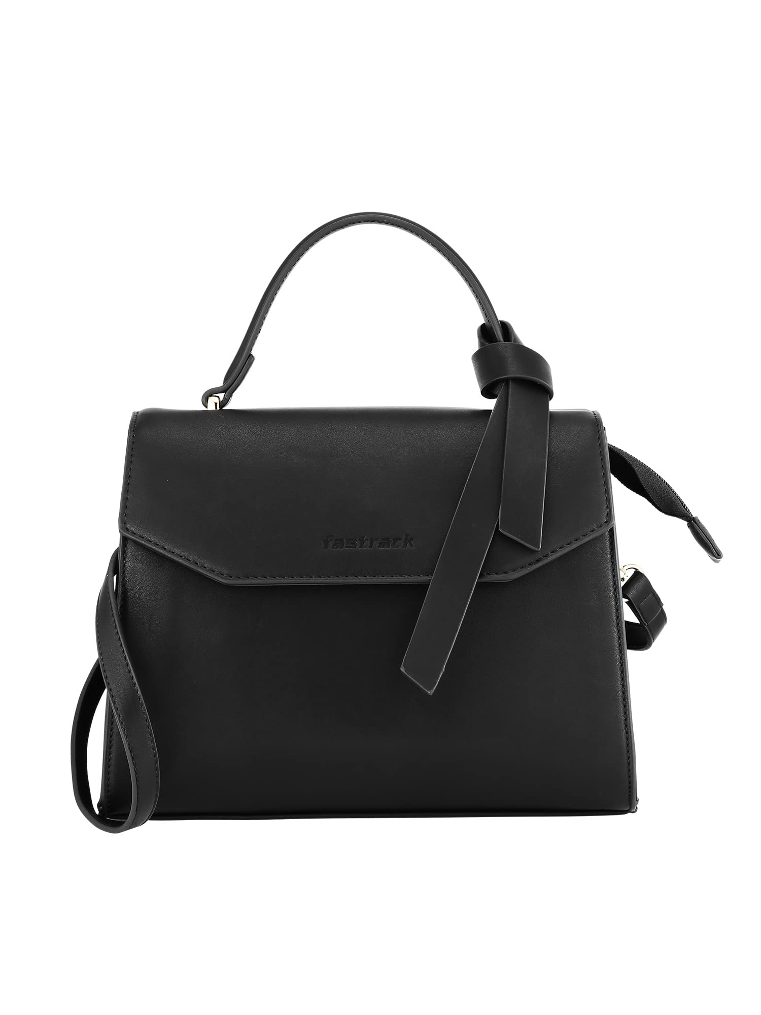 Fastrack Women’s Sleek and Structured Classic Sling Bag For Women (Charcoal Black)