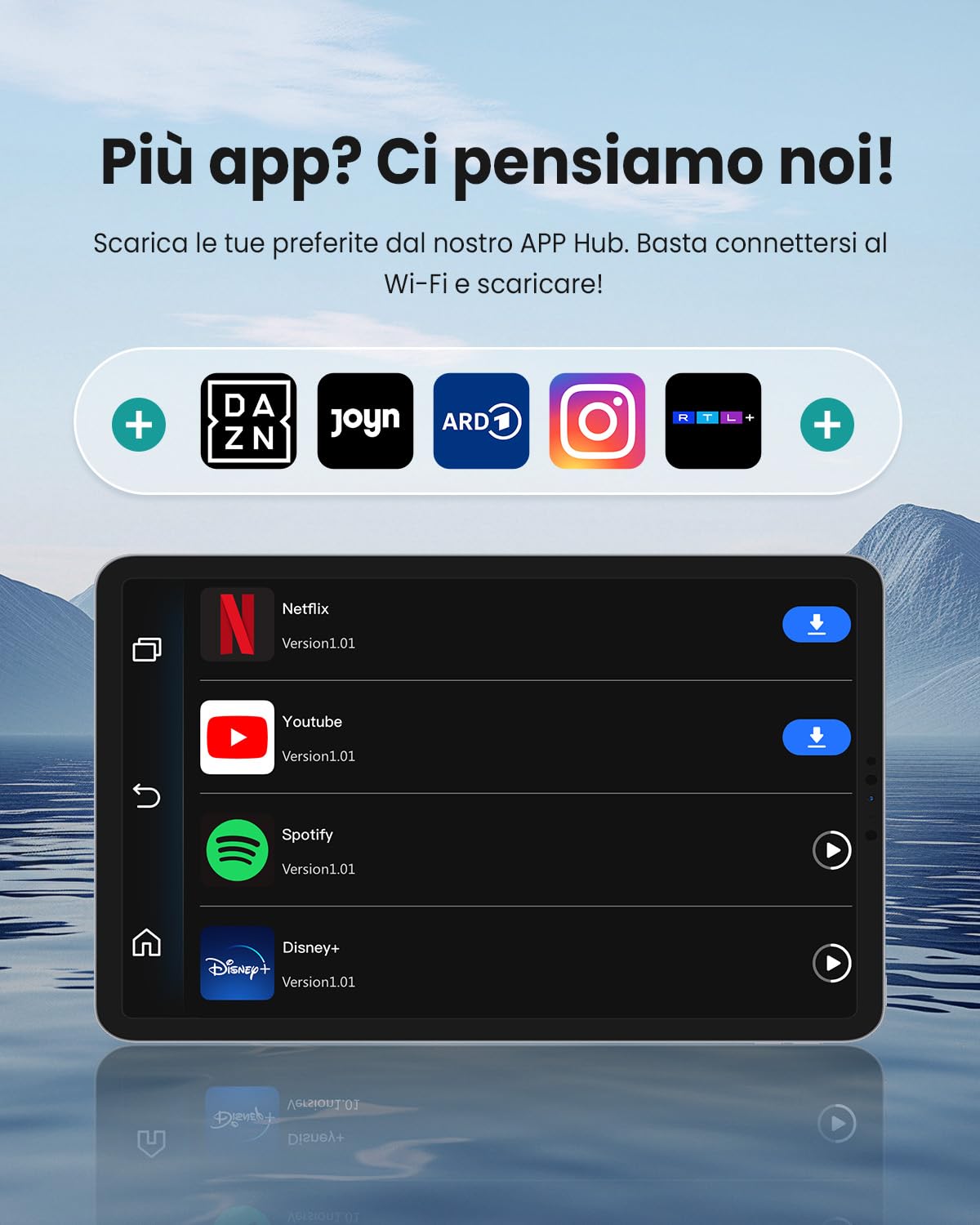 OTTOCAST Play2Video Ultra, 3 in 1 AI Box per Netflix/YouTube/Prime Video, Adattatore CarPlay Wireless e Android Auto con Chiavetta USB, Wi-Fi Dual Band, Bluetooth 5.4, 4GB+32GB, Plug & Play