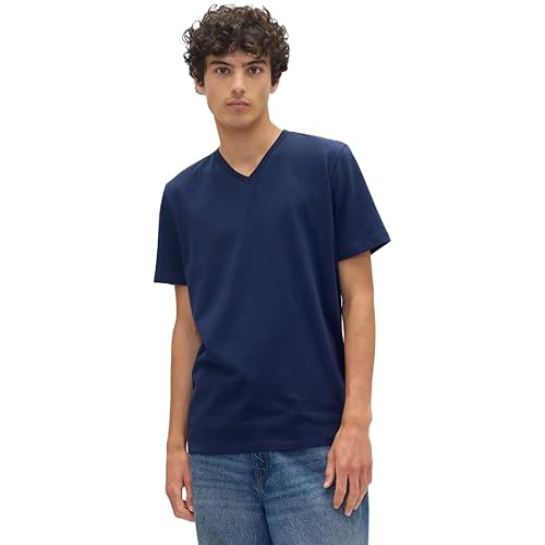 Gap Men's Everyday Soft Logo V-Neck T-Shirt