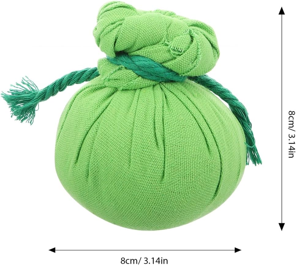 Chinese Moxa Massage 2 Pcs Herbal Heat Compress Moxa Warm Pouch for Hot Compress Moxibustion Muscle Soreness Relief Portable Spa Use Green