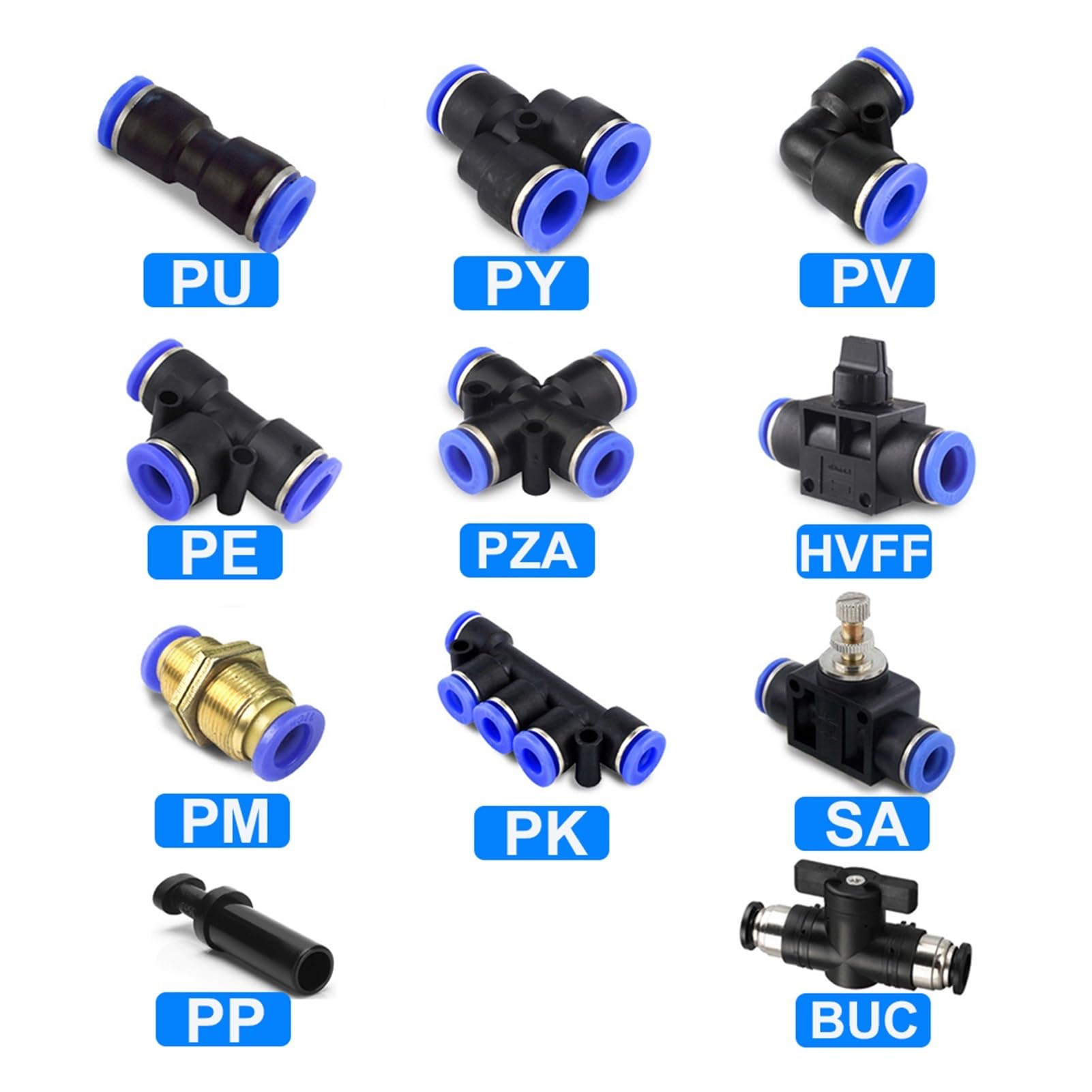 SeroNi Lot 10 Bouchons Pneumatiques 10 Mm – Capuchons Plastique Pour Tube Air 10 Mm, Noir