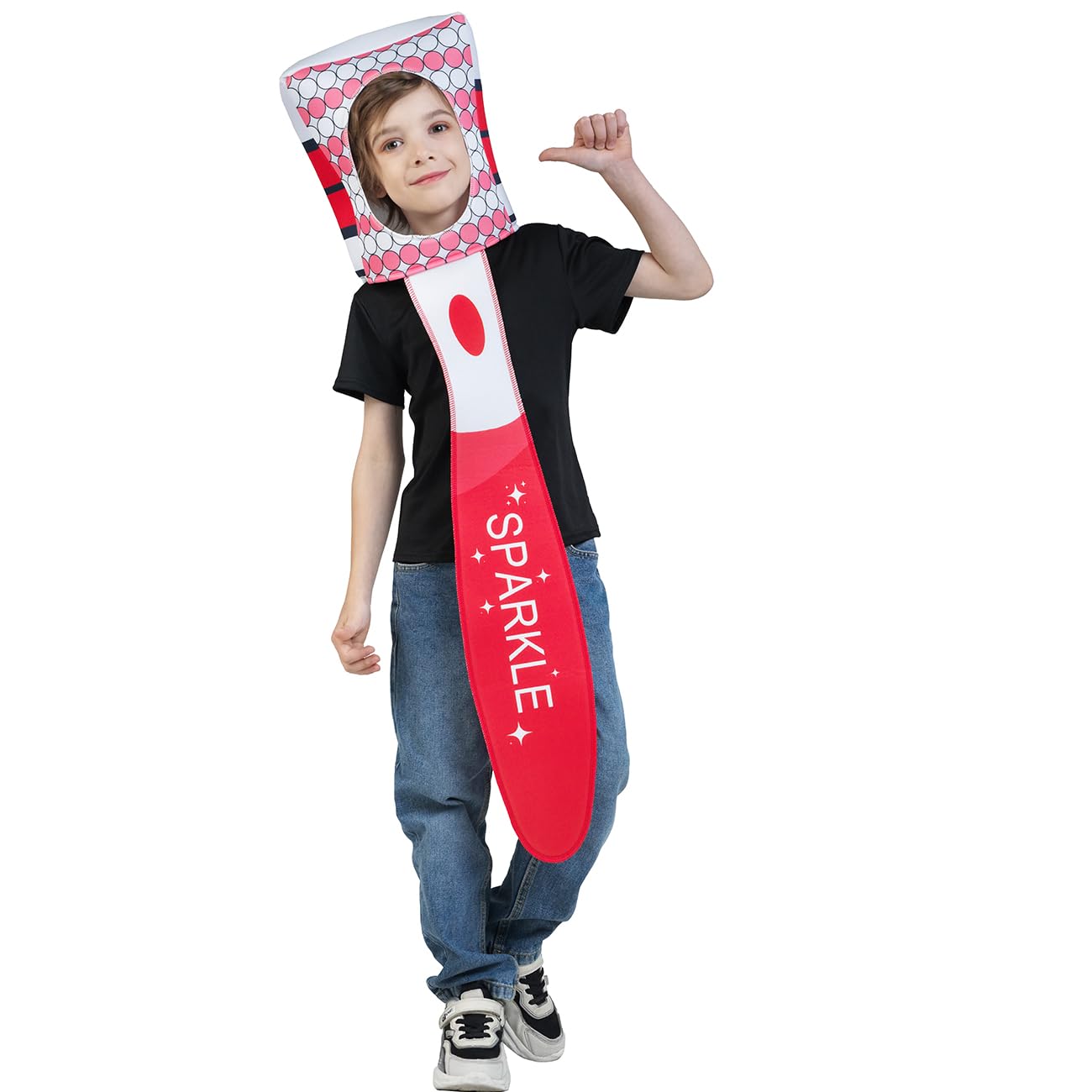 SEA HARE Children's Fun Toothbrush Cosplay Costumes, Red - Image 3