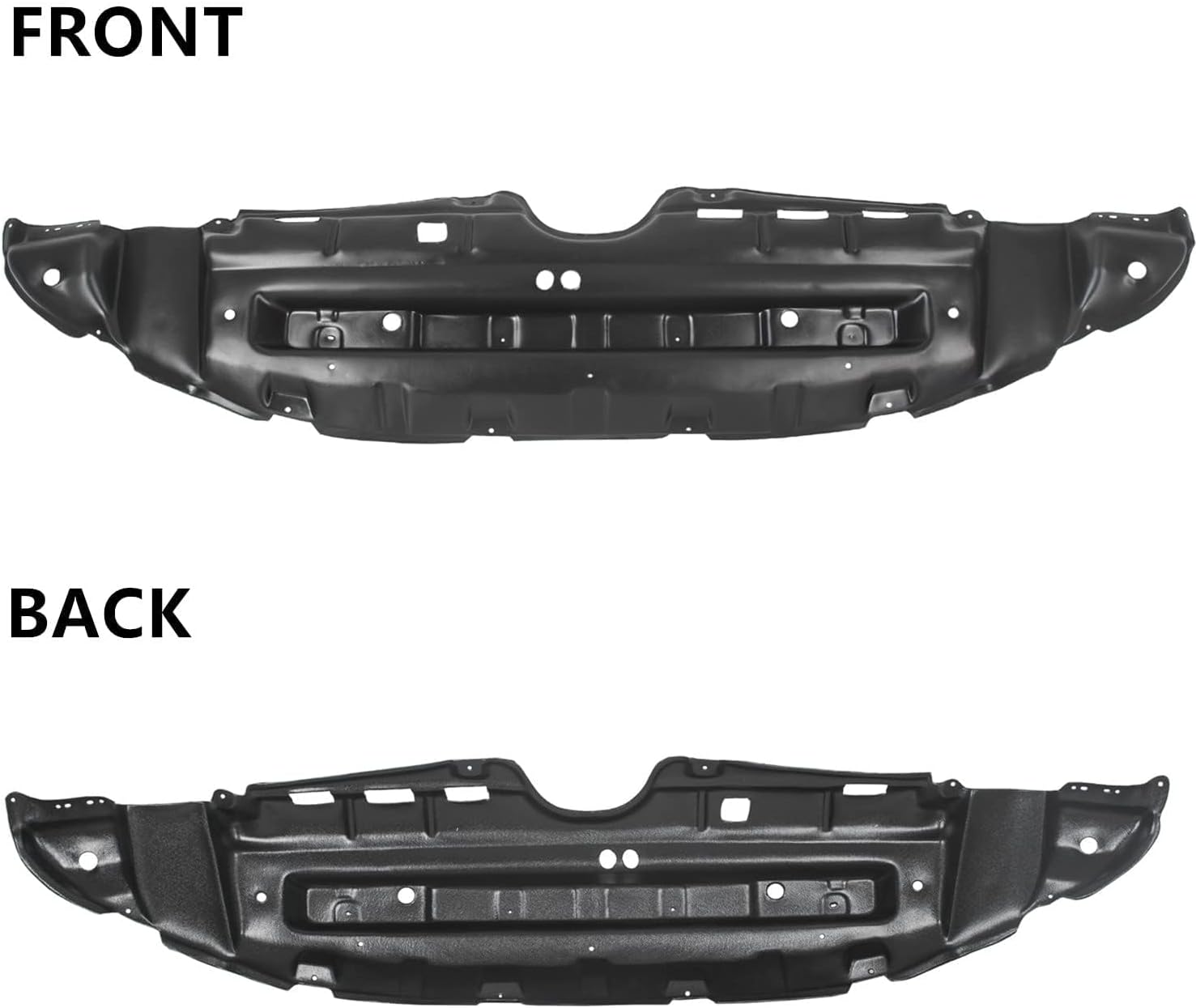 HECASA Front Engine Splash Shield Compatible with 2011-2020 Toyota Sienna Under Cover Replacement for TO1228174 5144108030 12171444