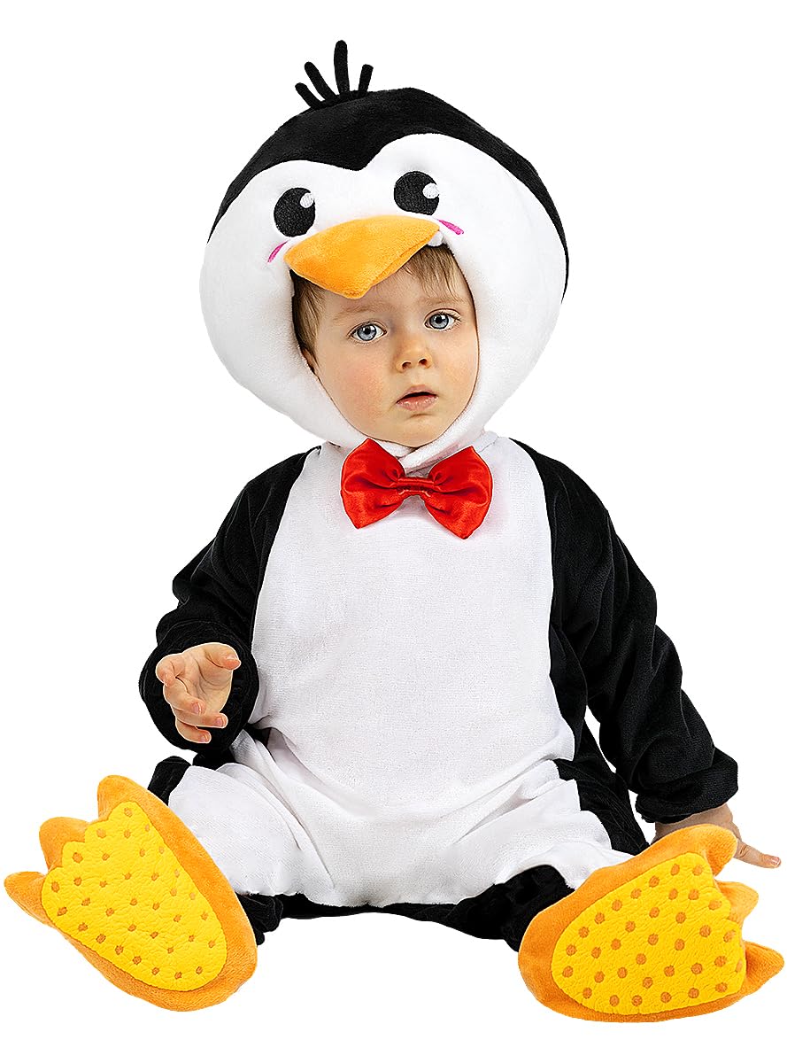 Funidelia | Disfraz de Pingüino para bebé Animales, Polo Sur - Disfraz para niños y divertidos accesorios para Fiestas, Carnaval y Halloween - Blanco