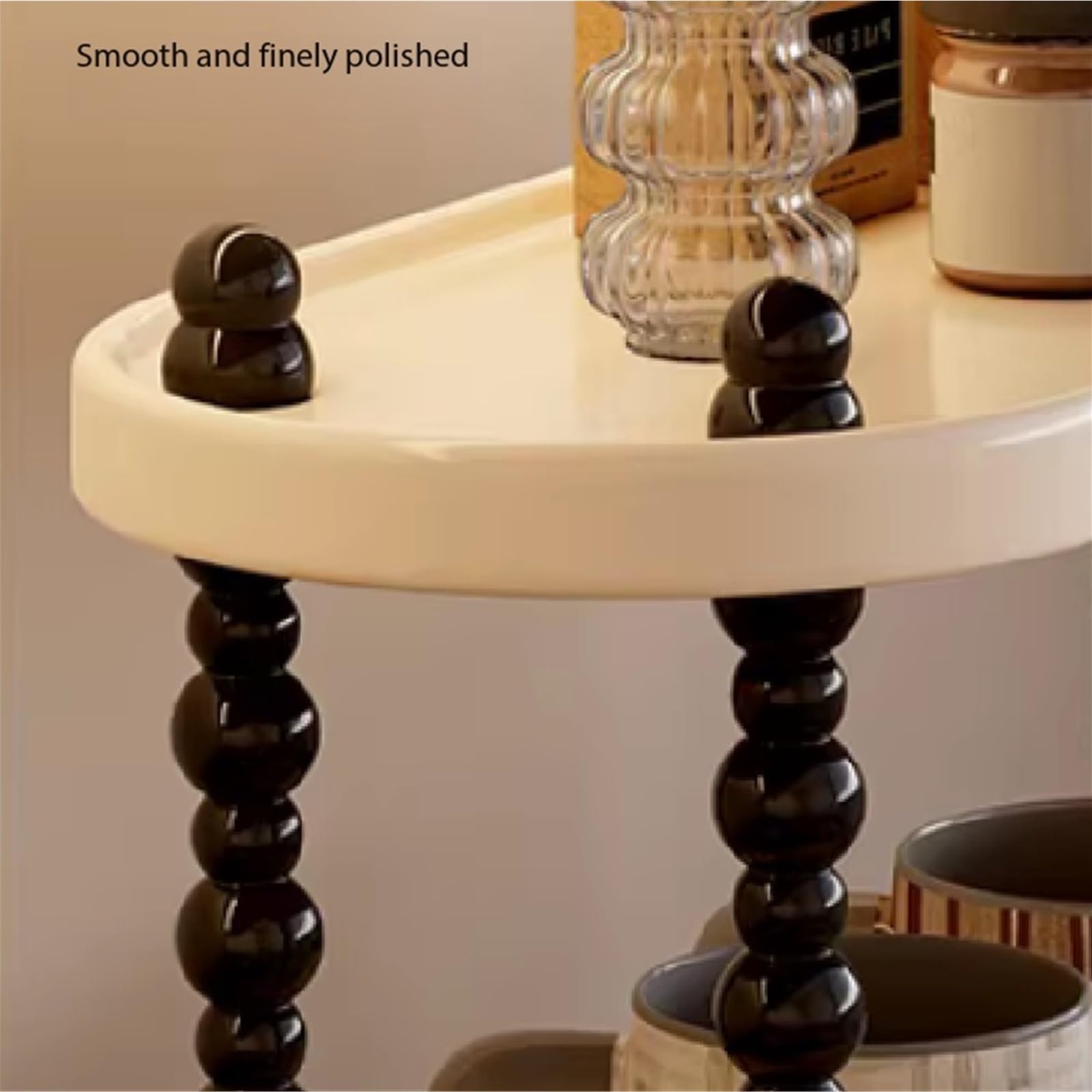 B3F7M4R9J2 Porta Tazze Portabicchieri tavolo da pranzo portaoggetti tazza d'acqua desktop stile crema a doppio strato