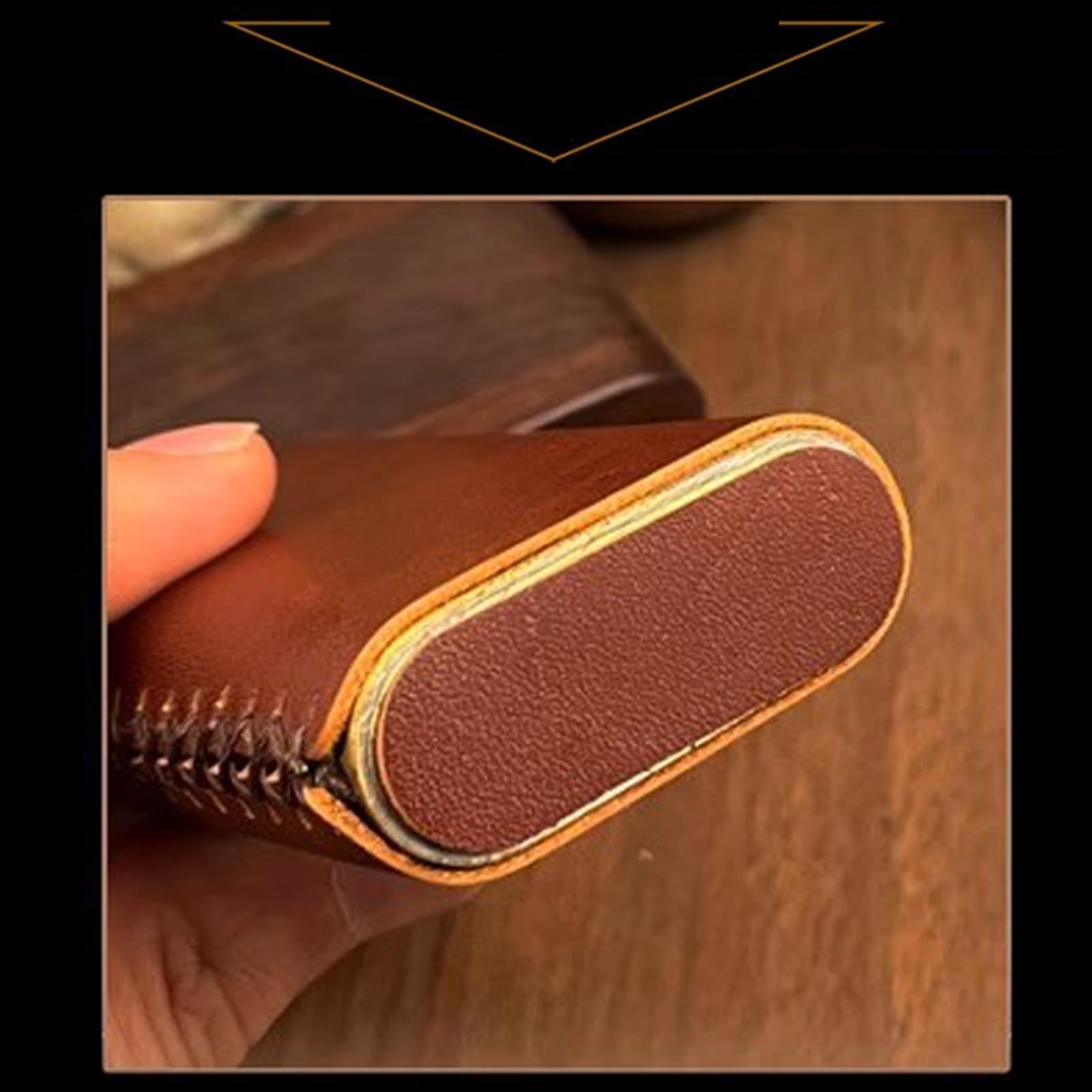 Portasigarette Uomo Donna, Portasigarette in Pelle, Portasigarette Slim per 20 SigaretteLight Brown,One Size