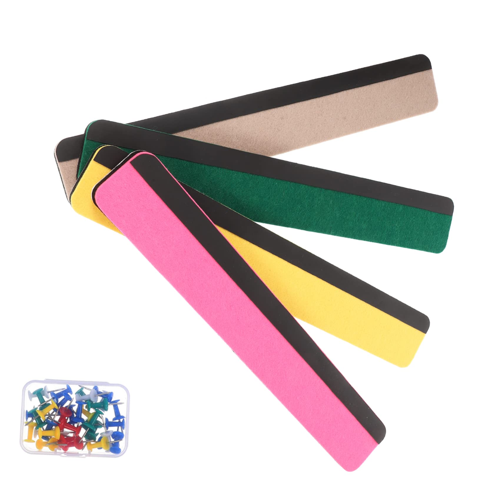 FUNOMOCYA Decorative Wall Memo Board Strips Felt Bulletin Boards for and Preschool Bulletin Board Sets Bar