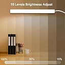 ZSIGNS LED Under Cabinet Light | USB Closet & Wardrobe Light with 3 Color Modes & Adjustable Brightness | Magnetic Stick On Light for Kitchen, Study Table & Desk | White gallery image