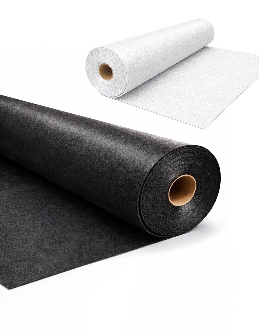 JARDIN202 - Malla Geotextil Antihierbas 105 gr/m² Eco-Resistente - Protección UV para Jardín y Huerto | Resistente al desgarro | 1,50x50 m (75m2) (Negro)