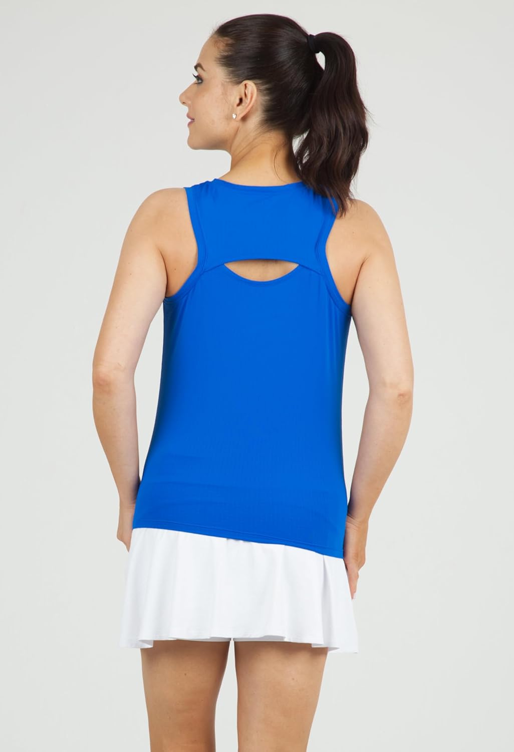 IBKUL Athleisure Wear Sun Protective UPF 50+ Icefil Cooling-Solid Tennis Tank Top-15000