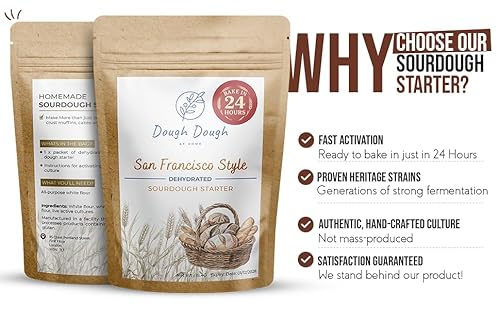 Frischen Sauerteig in nur 24 Stunden backen Dieser getrocknete Sauerteig-Starter im San-Francisco-Stil wurde entwickelt, um schnell zu aktivieren – bereits nach einem Tag ist er backbereit, wenn er ge