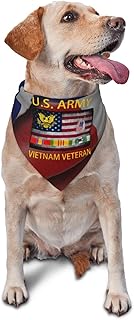 US Army Vietnam Veteran Triangle Dog Bandana Scarf Accessories for Pet Bibs