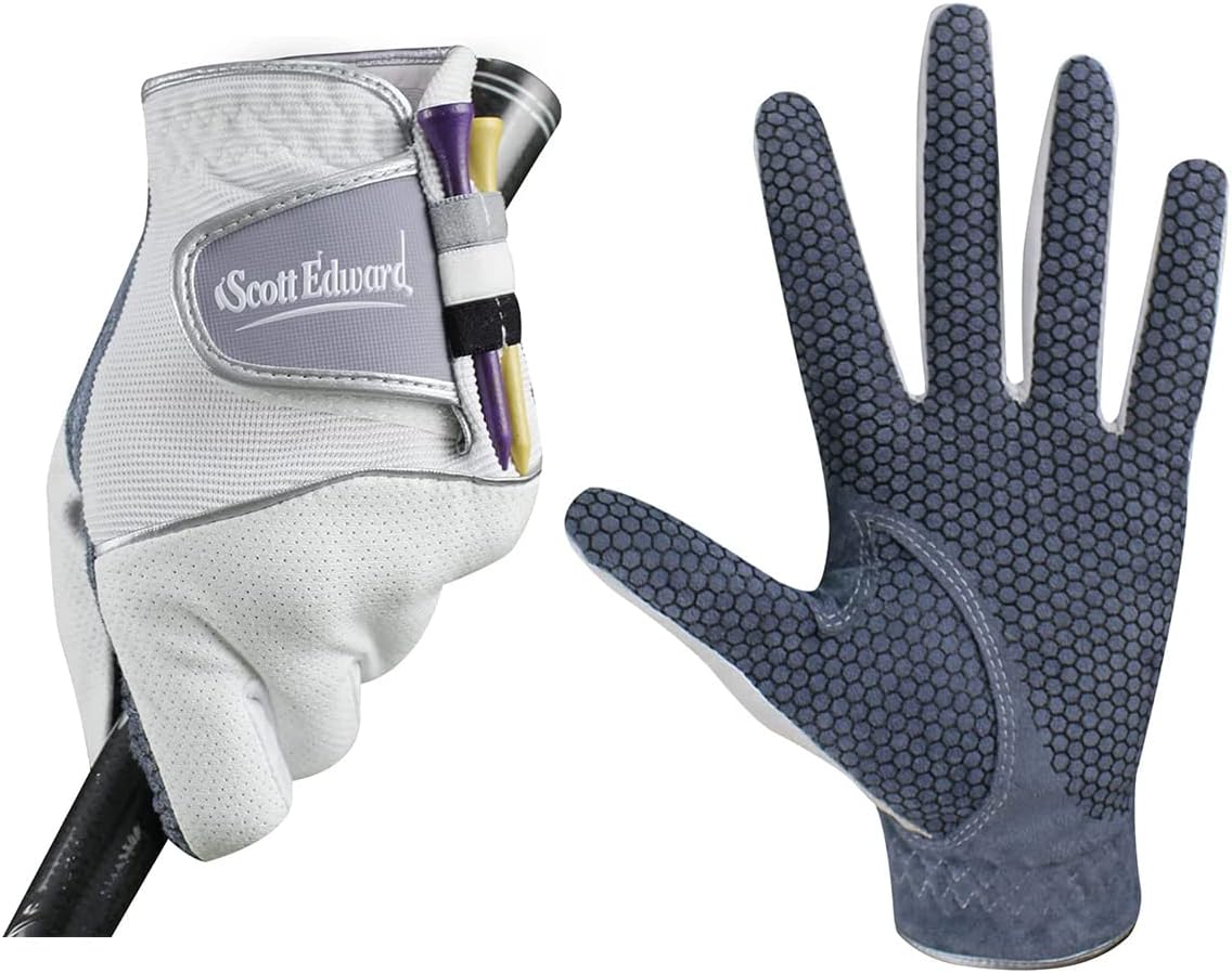 Scott Edward Golf Glove No-Slip Breathable Soft Worn on Left Hand Black