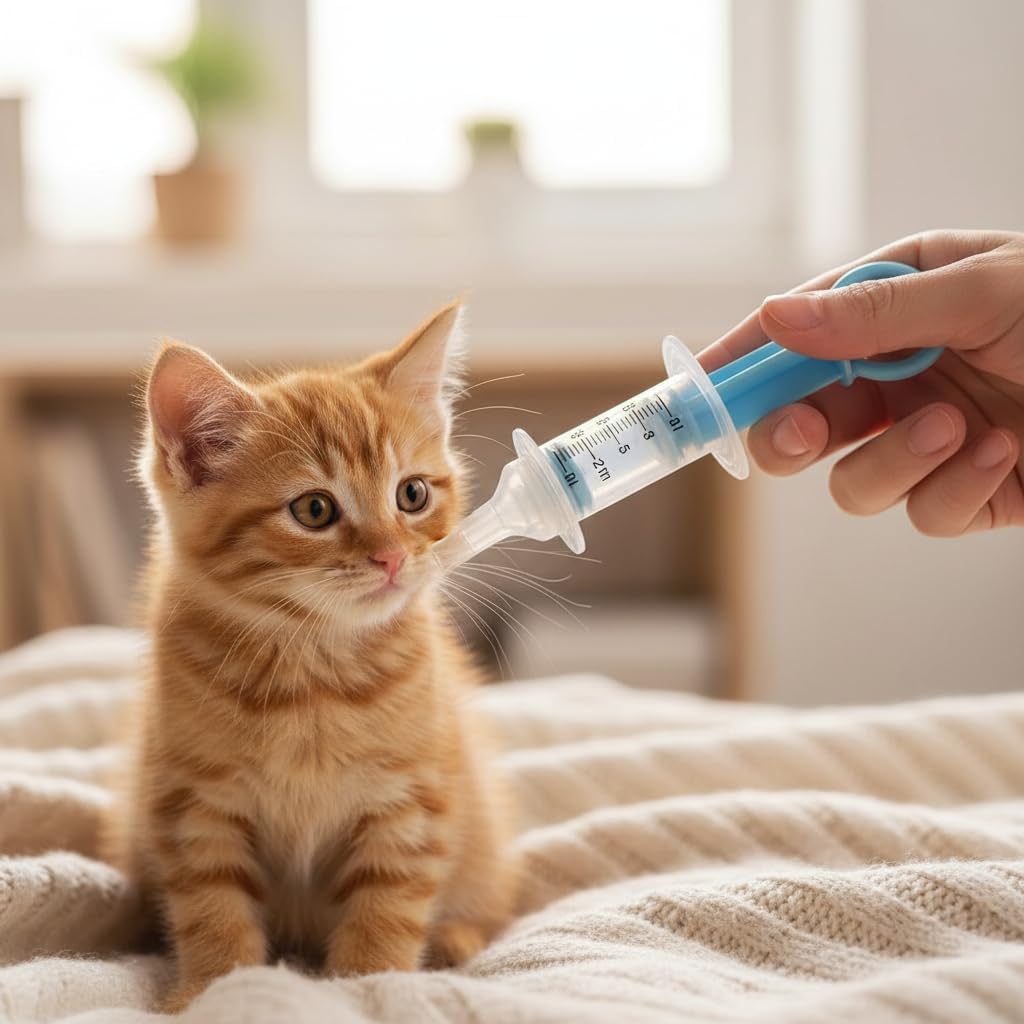 1 x blaue Haustier-Medizin-Flüssigkeitsspritze für Milch, Stillflaschen, Spritze, weiche Spitze, Kunststoff, medizinisches Fütterungswerkzeug für Welpen, Hunde, Katzen, Kätzchen, Pflegebedarf