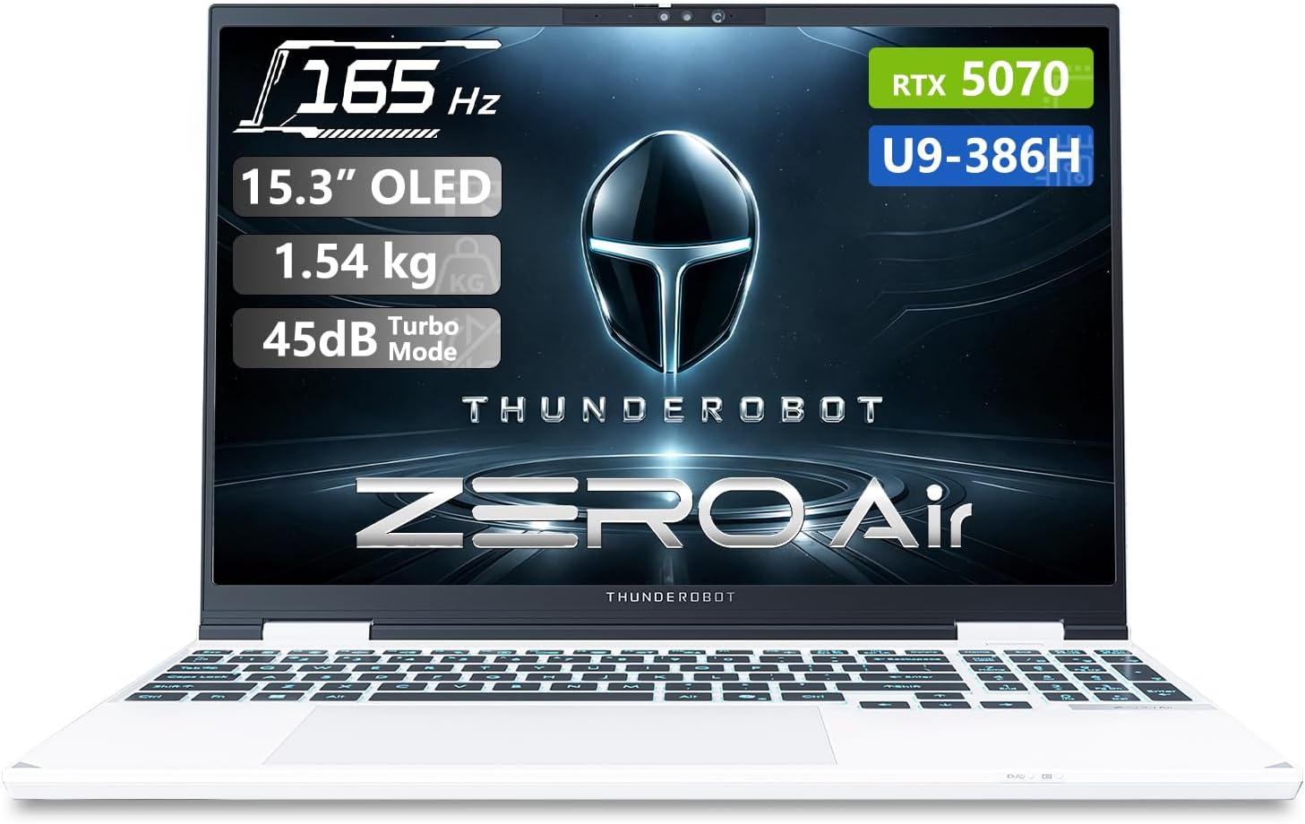 Thunderobot Zero Air 15 Ultra 9 386H RTX 5070 64GB DDR5 + 2TB Gaming Laptop