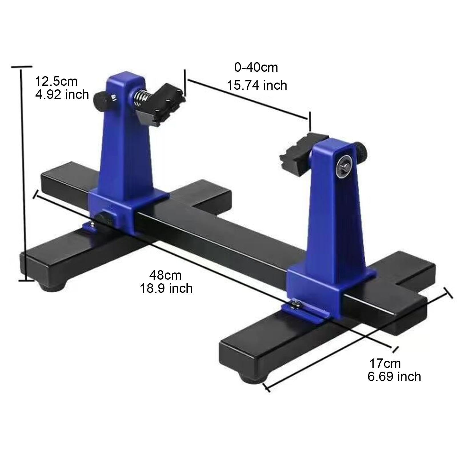 Soporte para Placas de Circuito Impreso con Rotación de 360°, 48 X 17 X 12,5 Cm, Resistente, Multiusos, con Abrazadera Y Rango de Sujeción de 0 a 400