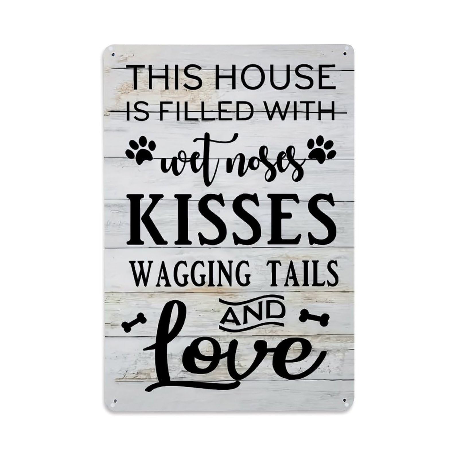 This House Is Filled With Retro Metal Tin Sign, Vintage Metal Poster for home, Gaming Room, Studio Workshop,Bar,Garage Wall Art Decor 8x12 Inch