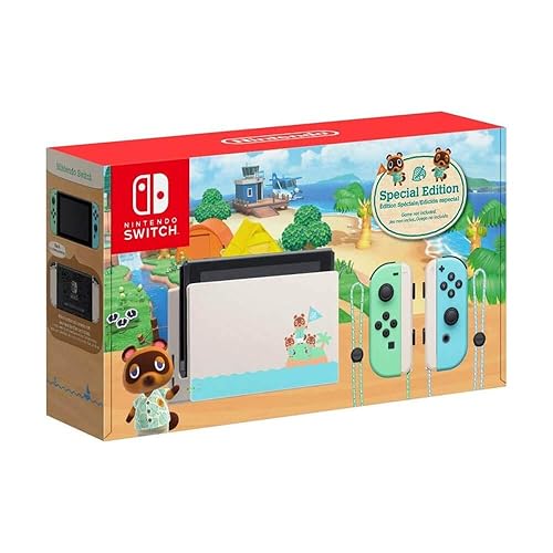 Nintendo Switch - Animal Crossing: New Horizons Edition - Switch - Green and Blue