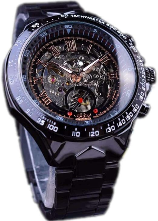 men's skeleton watch