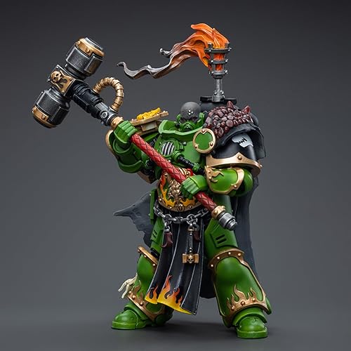 Miniatura 8 de JOYTOY 1/18 Warhammer 40,000 Figura de acción Salamanders Captain Adrax Agatone Collection Modelo (5 pulgadas)