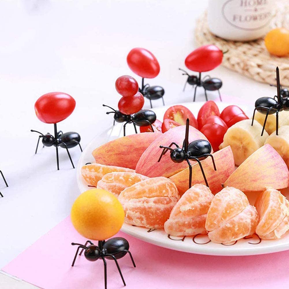 Forchettine Frutta Per Bambini - 24 Pezzi Colorati Per Feste E Bento Box - Foto 12