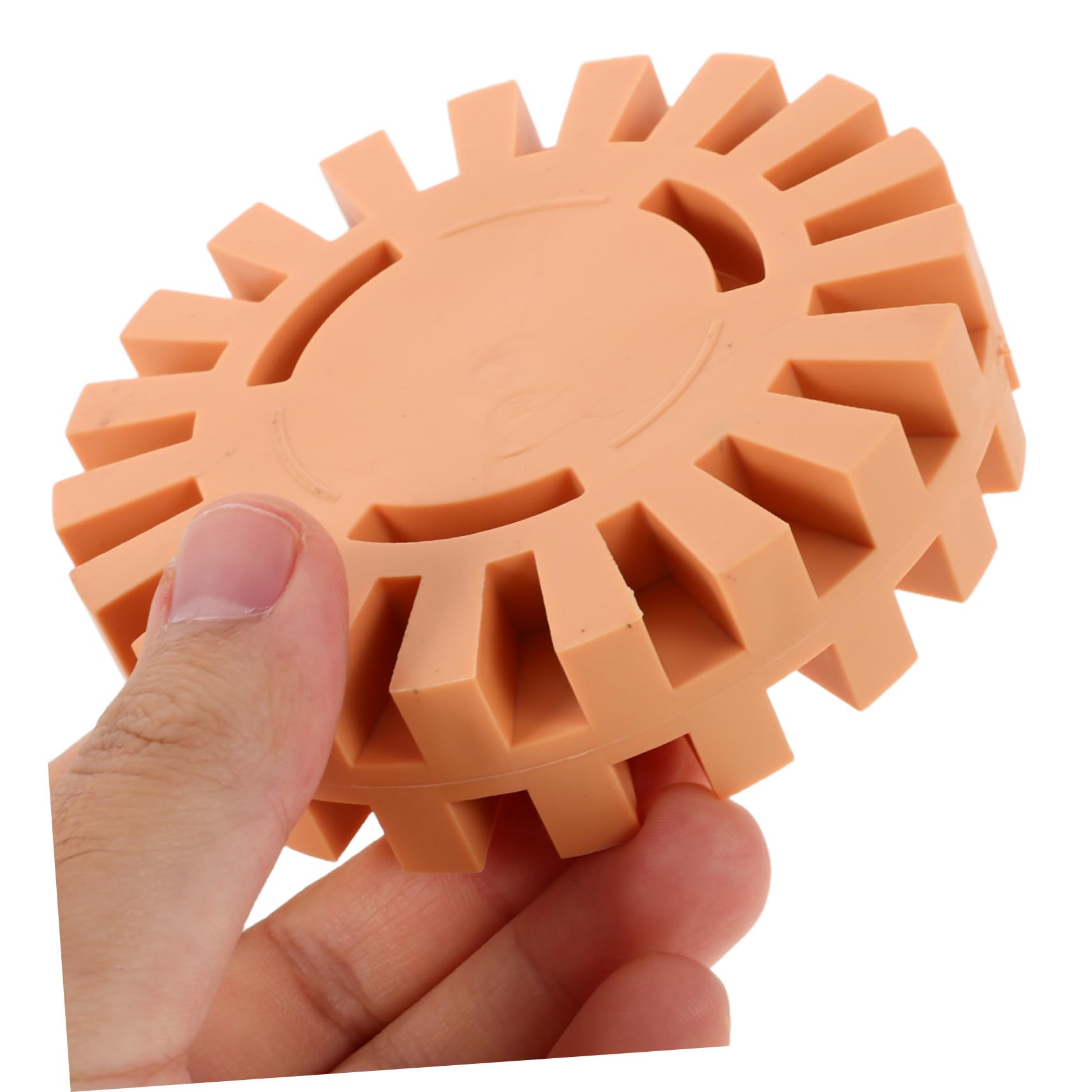 Gatuida Gezahntes Gummirad 2 Stück zur Klebstoffentfernung 100mm 4 Zoll und Effizienter Reinigung Aufkleberentferner mit Präzisem Zahnraddesign für Auto und Wohnmobil