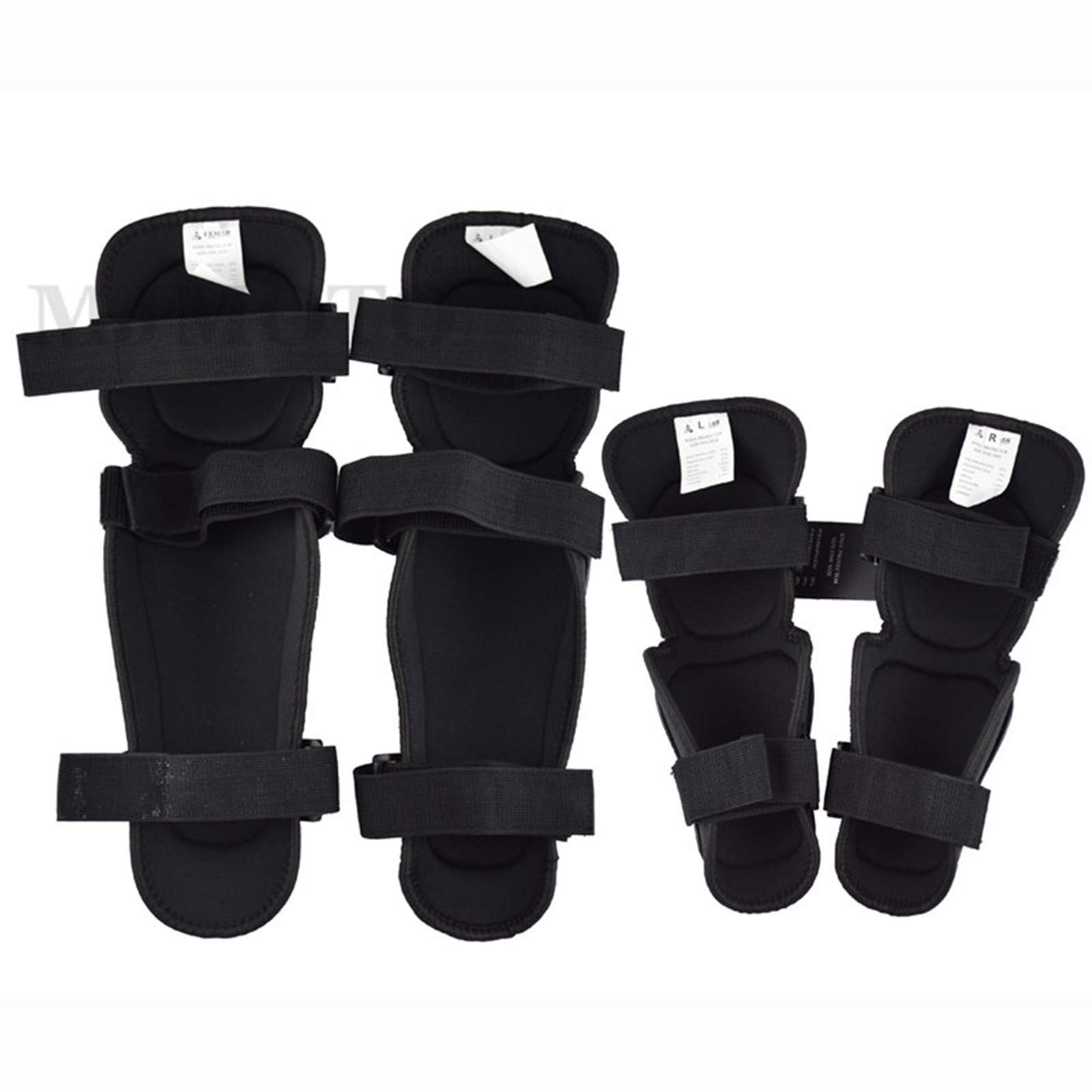 4 protezioni per ginocchio per moto, regolabili, protezioni per gomiti, antiurto, antiscivolo, protezioni per motocross, corsa, ATV, pattinaggio, attrezzatura protettiva