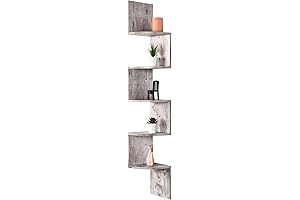Greenco Corner Hanging Wall Shelf