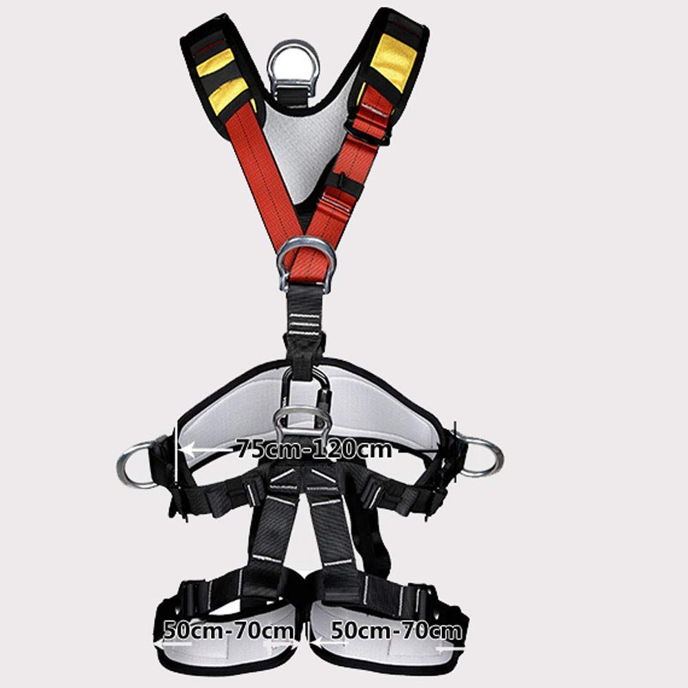 SwaYve Cinturón de Seguridad para Trabajos a Gran Altitud, Arnés de Construcción para Escalar Árboles, Escalar Montañas, Rescate Contra Incendios, Dispositivo de Protección de Seguridad para Aventuras